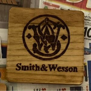 Drink coaster, wood burned, handmade